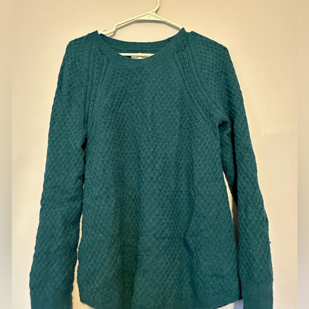 Eyelet detail sweater